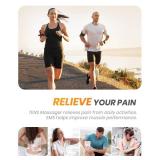 AVCOO 30 Modes TENS EMS Unit Compact Muscle Stimulator for Pain Relief of Back, Shoulder, Neck, Rechargeable & Portable Dual Channel EMS Muscle Stimulator with 30 Intensity Levels, 12 Electrode Pads