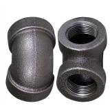 Supply Giant CTF336H 1-1/4\" Cast Iron Threaded 90 Degree Street Elbow for Industrial Piping or DIY Projects with Black Finish