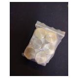 6pcs Brass Pipe Cap with Rubber Gasket, 3/8\" NPT Female Pipe Plug Hex Thread Head Cap Stop Valve Cap Male End Cap Gas Line Cap Plumbing Fittings for Water Line