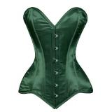 Daisy Corsets Womens Dark Green Satin Overbust Corset Waist Cincher Bustier & Plus Size 5XL