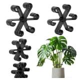 GLCSC 32pcs Plant Stem Support, Plant Support for Indoor Plants, Climbing Houseplant Stem Holders, Reusable Plant Stabilizer, Plant Accessories Indoor