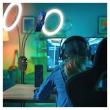 SEBIDER Dual 10\" LED Ring Light with Tripod Stand & Phone Holder, Selfie Circle Lights with 5 Light Modes (2700-6500K)&12 Brightness Compatible for Makeup/Photography/TikTok/YouTube/Live Stream