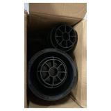 4 Pack Bed Risers 12 or 6 inch Heavy Duty, Adjustable Furniture Risers Lift Height 11.4\",9.6\", 7.8\", 6\" For Table Desk Couch Chair Sofa Cabinet Bed Frame Dorm, Round Stackable Table Leg Risers, Bl