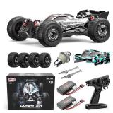HYPER GO H16PL 1/16 RTR Fast Brushless RC Buggy for Adults, Max 38 mph RC Truck, 4WD High Speed Racing Car with 2S 2000 mAh Battery for RC Basher