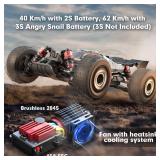 HYPER GO H16PL 1/16 RTR Fast Brushless RC Buggy for Adults, Max 38 mph RC Truck, 4WD High Speed Racing Car with 2S 2000 mAh Battery for RC Basher