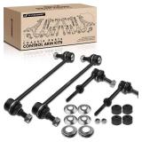 A-Premium Set of 4, Front and Rear Sway Bar Links Kit Stabilizer Bar Links, Compatible with Chevrolet Equinox 2008-2017, GMC Terrain 2010-2017, Pontiac Torrent 2008-2009