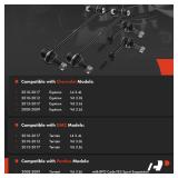 A-Premium Set of 4, Front and Rear Sway Bar Links Kit Stabilizer Bar Links, Compatible with Chevrolet Equinox 2008-2017, GMC Terrain 2010-2017, Pontiac Torrent 2008-2009