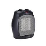 Amazon Basics Ceramic Space Heater, Portable Indoor Heating Solution, With Overheat and Tip-Over Protection, Thermostat, Non-Oscillating, 1500W, 7.52\"D x 6.34\"W x 9.45\"H, Black