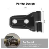 8PCS Door Hinge Cover Trim Accessories for 2018-2024 2025+ Jeep Wrangler JL JLU 2020-2024 2025+ Jeep Gladiator JT (Matt Black)