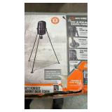 Game Winner 200lb Molded Barrel Feeder with Solar Panel *Complete, Broken Box*