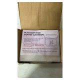 RowinsyDD 5 Pack Glass Baby Food Storage Containers, 4 oz Leakproof Baby Food Jars with Lids, Small Glass Food Containers for Infant Baby, Freezer & Microwave Safe, BPA Free