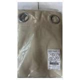 NICETOWN Cold Reducing Curtains, Kitchen Short Full Blackout Curtain Panels, Great Job for Blocking Light, Complete Blackout Draperies with Black Liner for Night Shift (Beige, Set of 2, 37 by 63-inch)