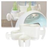 Bottle & Hose Holder for Spectra Breast Pump | for S1, Breast Pump Bottle and Hose Holder, Organize and Simplify Your Pumping Journey, Easy Use (White)