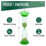 TeacherFav Sand Timer for Kids Set of 8 Small Colorful Hourglass Acrylic Covered Clock 30Sec 1Min 2Min 3Min 4Min 5Min 6 Min 10 Min for Classroom, Home & Kids Room