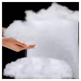 EIMMBD 12.4 Ounces Christmas Cotton Snow Decor Fluffy Snow for Christmas Decoration Artificial Snow for Home Christmas Village Winter Wonderland Holiday Craft