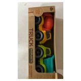 Aigitoy Toddler Car Toys for 1-3 Year Old, BPA Free, Phthalates Free, PVC, Dump Truck, Mixer Cement, Easter Christmas Birthday Gifts for 2 3 4 Year Boy Girl. Dishwasher Safe, Recycled Plastic