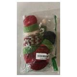 Christmas Tree Topper Santa Claus,Unique Holiday Xmas Decorations Funny Home Decor,Also Be Used As Curtain Tie and Hugger Wine Bottle,Red White Green