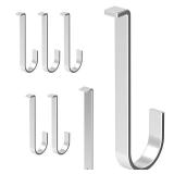 Aluminum Alloy No Damage Vinyl Siding Hooks Hangers with 1 pcs Crowbar, for Hanging Outdoor Decor (6 pcs)