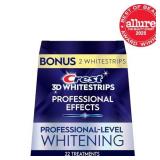 Crest 3D Whitestrips Professional Effects â Teeth Whitening Kit, 22 Treatments (20 + 2 Bonus), Each with 1 Upper/1Lower, 44 Strips â Crest 3DWhite Teeth Whitening Strips