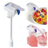 The Magic Tap Automatic Drink Dispenser - Hands-Free Beverage Dispenser for Fridge - Perfect for Milk, Juice - Gifts for Women & Men - 1 Pack, White