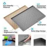 Winisok Silicone Under Sink Mat 34\" x 22\", kitchen Essentials and Gadgets, Shelf liner and Cabinet Protector, Home Organizers and Storage, Waterproof Bathroom Tray