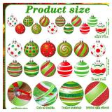 Huwena 24 Pcs Christmas Outdoor Decorations Hanging Ornaments Christmas Yard Signs Double Sided Lawn Decorations for Xmas Party Porch Lawn Decor (Novel Style)