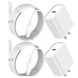 iPhone Fast Charger,Extra Long iPhone Charger Fast Charging 10Foot 2Pack i Phone Chargers 10FT USB C to Lightning Cable Cord Adapter for iPhone 14 Pro Max/14 Plus/13 Mini/13/12/11/X/XR/SE/iPad/AirPods