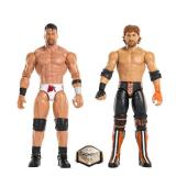 Mattel WWE Main Event Showdown Action Figures 2-Pack with Accessory, Series #24 LA Knight vs Logan Paul Collectible Set, 6-inch