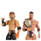 Mattel WWE Main Event Showdown Action Figures 2-Pack with Accessory, Series #24 LA Knight vs Logan Paul Collectible Set, 6-inch