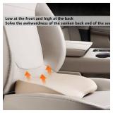 Sothuba Car Seat Cushion for Driving,Car Booster Seat Cushion for Short Drivers,Portable Driver Seat Cushion to Raise Height 3.5 in,Office Chair Back Support Pillow for Lower Back Pain Relief
