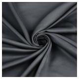 Homiest 100% Rayon Derived from Bamboo Fabric by The Yard, 1 Yard x 60 Inch Wide Dark Grey Cloth Fabric, Soft & Cooling Lining Fabric for Dress, Clothing Making, DIY Crafts (Pre-Cut)