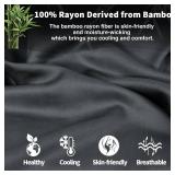 Homiest 100% Rayon Derived from Bamboo Fabric by The Yard, 1 Yard x 60 Inch Wide Dark Grey Cloth Fabric, Soft & Cooling Lining Fabric for Dress, Clothing Making, DIY Crafts (Pre-Cut)