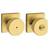 Kwikset Signature Series Pismo Door Knob Set - Satin Brass (4)
