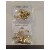 Gold Plated Fashion Hoop Earrings Set