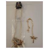 Paparazzi Fashion Necklace Set - Dragonfly & Bar Cluster