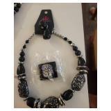 Paparazzi Black and Silver Statement Necklace