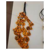 Handcrafted Multi-Strand Button Necklaces Set