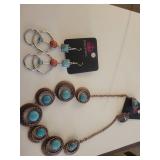 Southwestern Turquoise Statement Jewelry Set