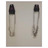 Paparazzi Pearl and Silver Chain Necklace Set