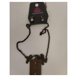 Paparazzi Trust in the Lord Necklace and Earring Set