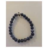 Natural Stone Beaded Bracelet Set with Sea turtle