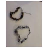 Natural Stone Chip Bracelet Set