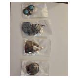 Southwestern Style Copper and Turquoise Earring Set