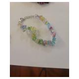 Handcrafted Crystal Chip Bracelets Set