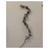 Natural Stone Chip Bracelets Set