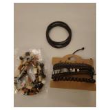 Handmade Leather and Wood Bead Bracelet Set