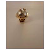 Multi-strand Pearl and Gold Necklace with Matching Ring Set