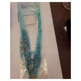 Blue Beaded Jewelry Set Collection