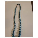 Multi-Strand Turquoise and Pearl Necklace with Carnelian Pendant