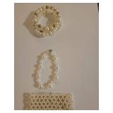 Pearl and Gold Bead Bracelet Collection